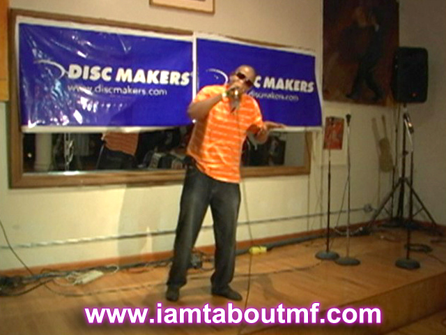 Tabou TMF aka Undefinable One performing live on stage at Lafayette Grill in NYC