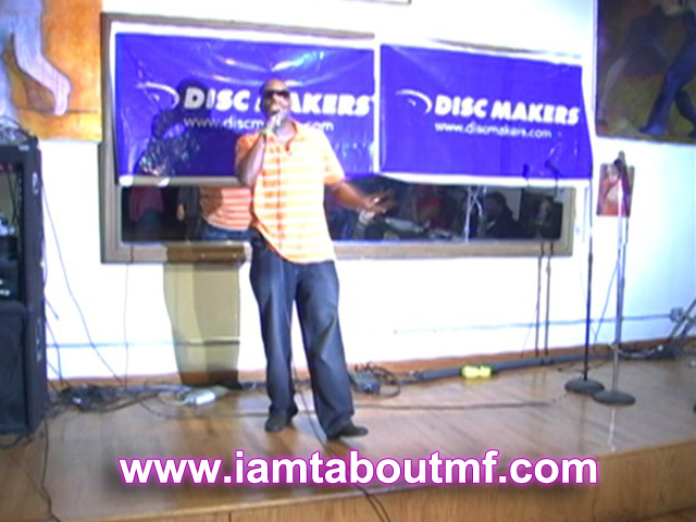 Tabou TMF aka Undefinable One performing live on stage at Lafayette Grill in NYC