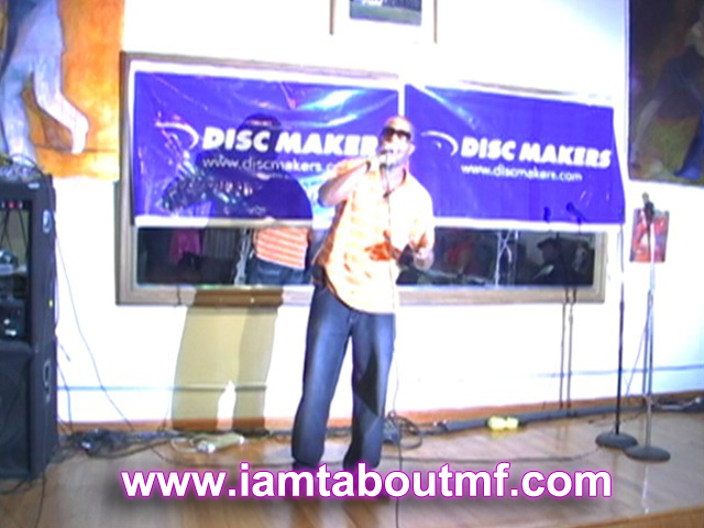 Tabou TMF aka Undefinable One performing live on stage at Lafayette Grill in NYC