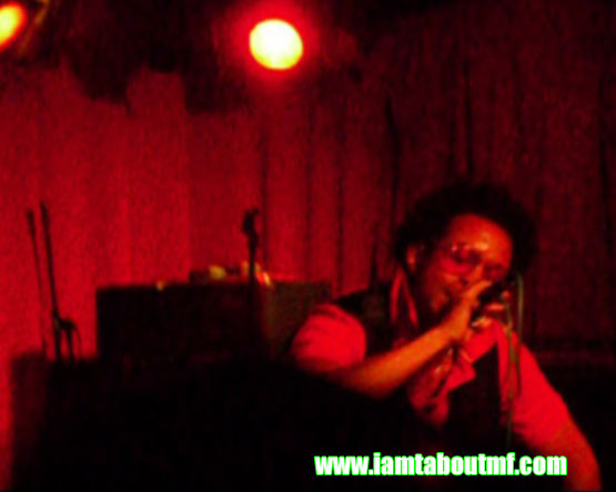 Tabou TMF aka Undefinable One performing live on stage at Sullivan Hall aka The Lions Den in NYC