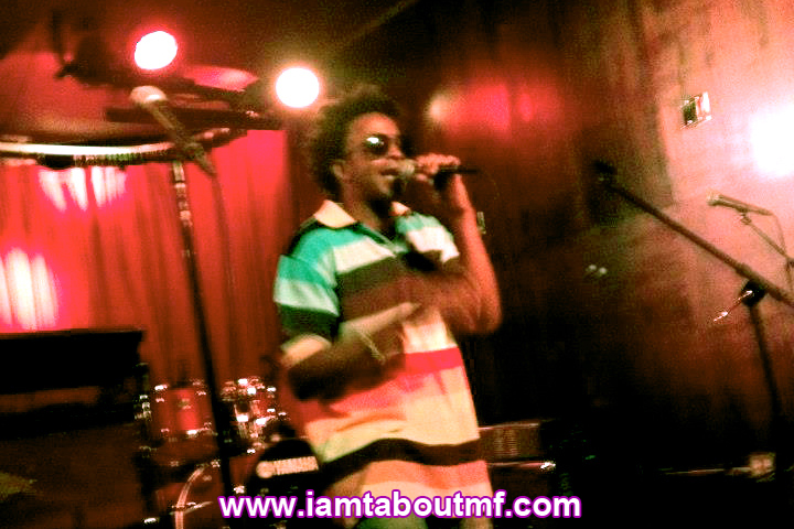 Tabou TMF aka Undefinable One performing live on stage at Tammany Hall in NYC