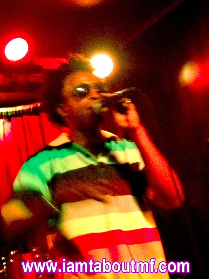 Tabou TMF aka Undefinable One performing live on stage at Tammany Hall in NYC