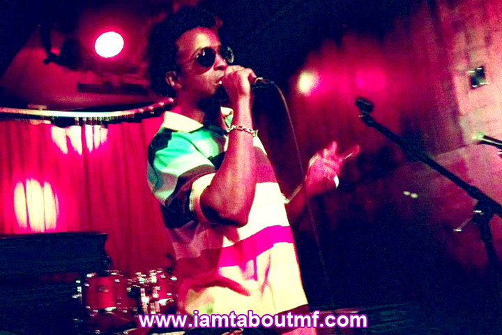 Tabou TMF aka Undefinable One performing live on stage at Tammany Hall in NYC