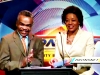 Jose Avila and Arlene Mukoko present Best Program Series Award to Tabou TMF